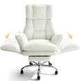 thumbnail image 1 of Patbrela Big and Tall Office Chair, Cloud Plush Swivel Desk Chair with 6-Level Adjustable Armrests, Home Ergonomic Executive Office Chair for Work, Gaming, Beige, 1 of 10