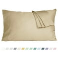 thumbnail image 1 of HOMTEC 200TC 100% Cotton Percale Weave, Pillowcase Set of 2, King Size, Sandshell, 1 of 6
