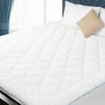 thumbnail image 1 of HOMTEC Twin Mattress Pad, Cotton Mattress Pad Cover for College Dorm, Thick Pillow Top 8-22" Deep Pocket, Fitted Mattress Protector Noiseless & Breathable (39x75 Inches, White, Thick), 1 of 9