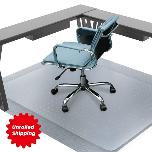 "HOMWOO Office Chair Mat for Medium Pile Carpet, 36"" x 48"", Heavy Duty, Clear, NonSlip