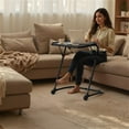 thumbnail image 1 of Homy Casa Adjustable Folding Desk with Cup Holder for Home Office, Study, and Laptop Use, 1 of 6
