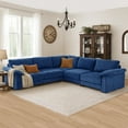 thumbnail image 1 of HOMYEDAMIC Oversized Chenille Sectional Sofa with Ottoman, U Shaped Deep Seat Modular Couch, DIY Combination Modern Sectional for Living Room, 1 of 8