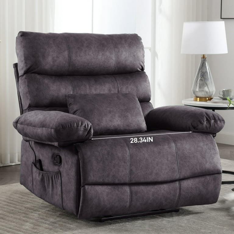 HOMYEDAMIC Oversized Recliner Chair, Plus Size 28 inch Large Wide
