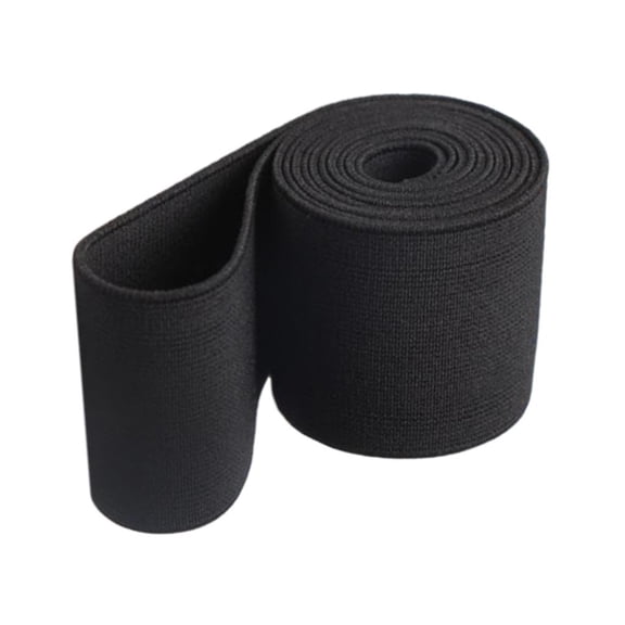 HOMYL 1 Roll Knit Wide Elastic Band Waistband DIY Stretch Webbing 4cm Wide Black