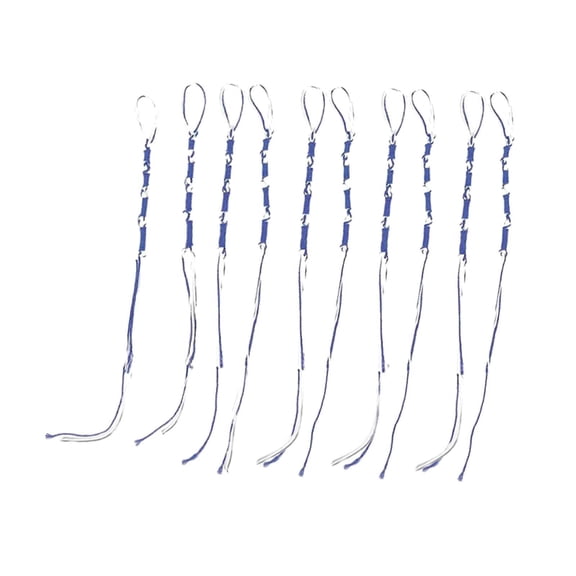 HOMYL 10 Pieces Jewish Traditional Tzitzits Messiah Thread Versatile Hanging Ornaments Blue White