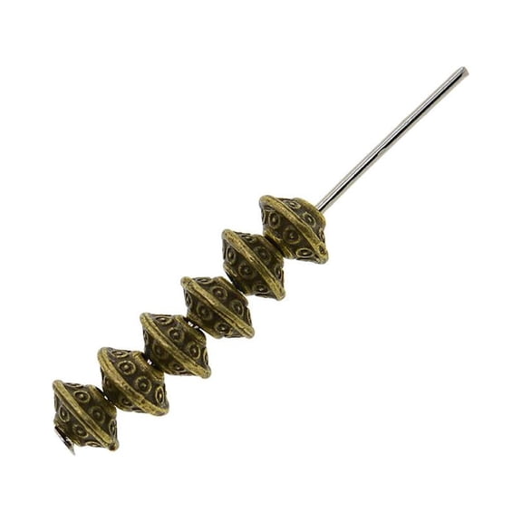 HOMYL 100 Pcs Bronze Pattern Alloy Spacer Beads Loose Beads DIY Bracelet Findings