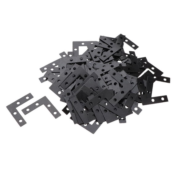 HOMYL 100 Pieces Bracket, Corner Brace Plate, Flat Angle Bracket, Canvas Art Picture