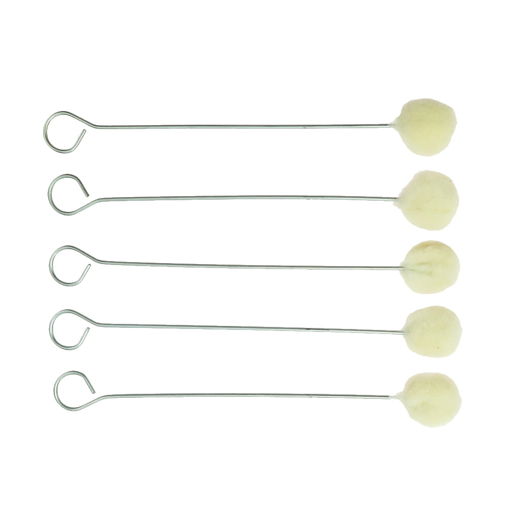 HOMYL 100Pcs Leather Craft Wool Leather Dye Dauber & Finish Applicator Tools 5.9 inch