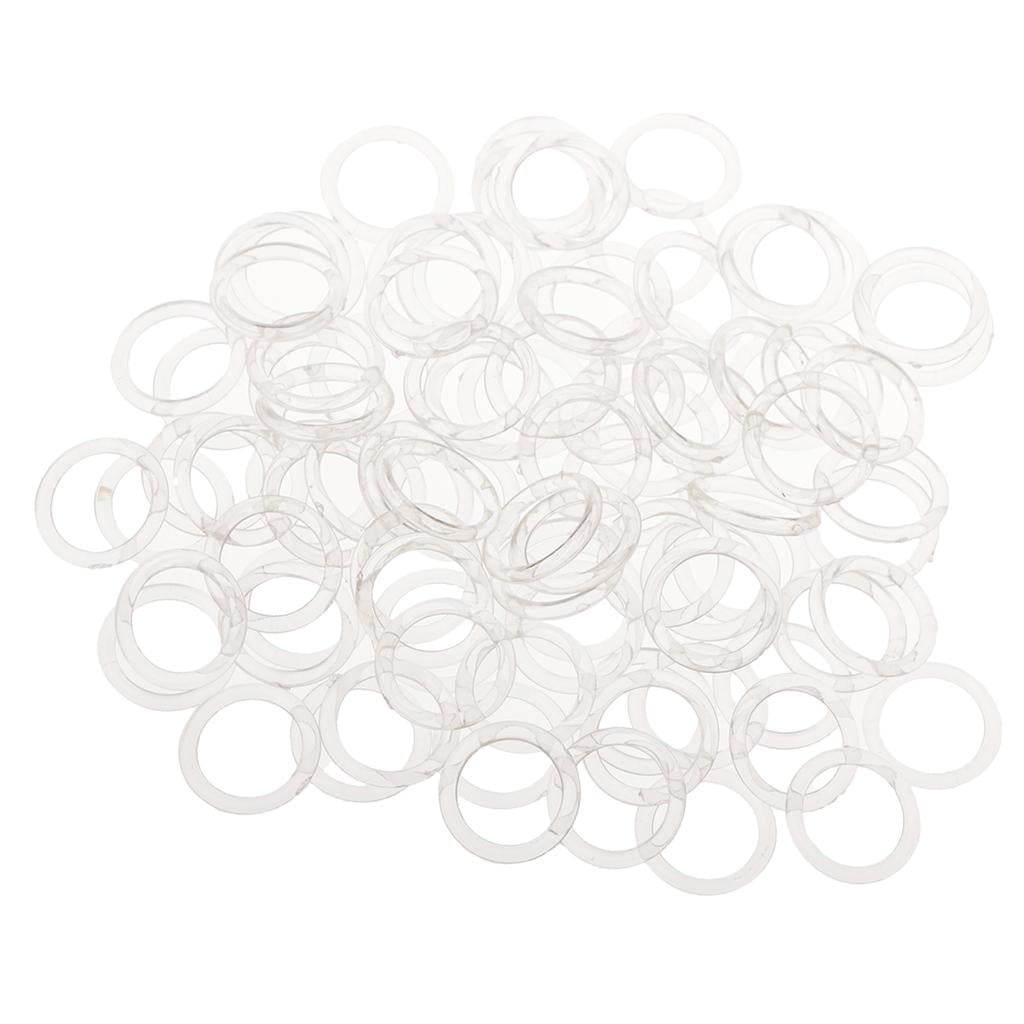 HOMYL 100x Bikini Click Closure Lingerie Adjustable Sewing Bra Rings ...