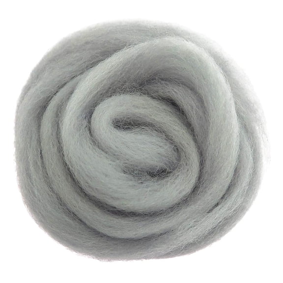 HOMYL 10g Soft Wool Roving Felting Wool for DIY Needle Felting Craft Grey