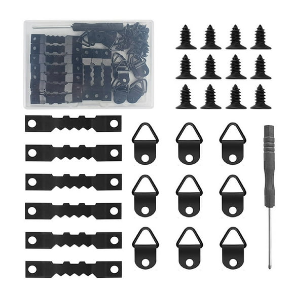 HOMYL 151 Pieces Sawtooth Picture Frame Hanger with Screws for Exhibition Painting