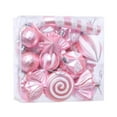 thumbnail image 1 of HOMYL 16 Pieces Christmas Hanging Decorations Indoor for Farmhouse Bedroom Holiday Pink, 1 of 8