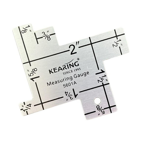 HOMYL 1pc 2inch Hemline Measuring Gauge Tool Sewing Patchwork Garment Craft Ruler DIY