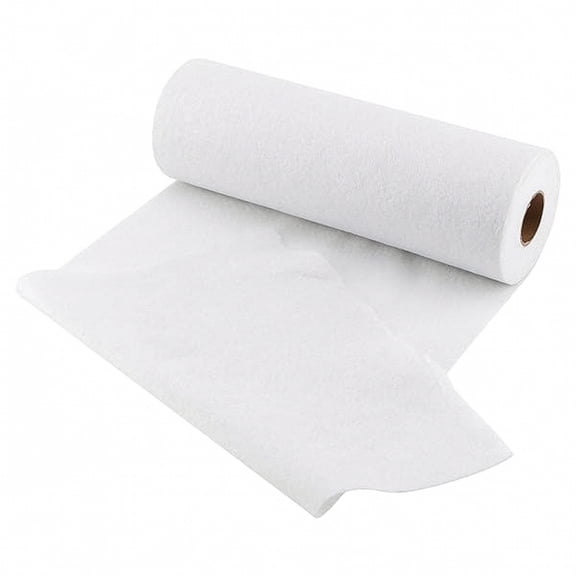 HOMYL 2 Count White Fusible Fleece Interfacing 12in X 5yd Easy-cut Heat-resistant Single-sided for Apparel Collars Cuffs Quilting Projects