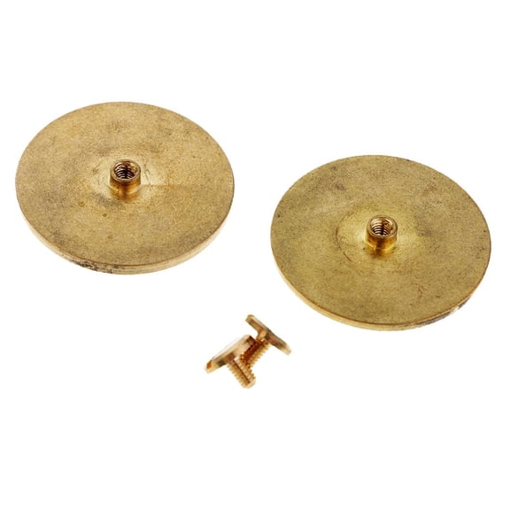 HOMYL 2 Pieces Brass Screw Buttons for Sewing Free Crafts for Leather Jackets, Purses, 30mm