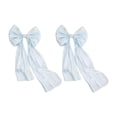 thumbnail image 1 of HOMYL 2 Pieces Satin Ribbons Bows Making Ribbons Elegant Supplies Wide Crafts Projects Blue, 1 of 8