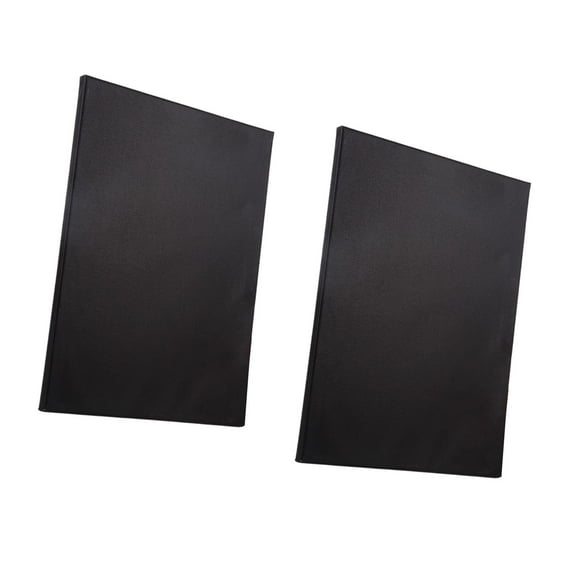 HOMYL 2 Pieces Stretched Black Canvas s for Crafts Tempera Acrylic Pouring 30x40cm