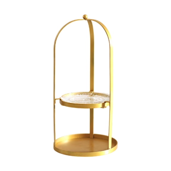HOMYL 2 Tier Cake Stand Dessert Holder Exhibition Stand Multipurpose Cupcake for