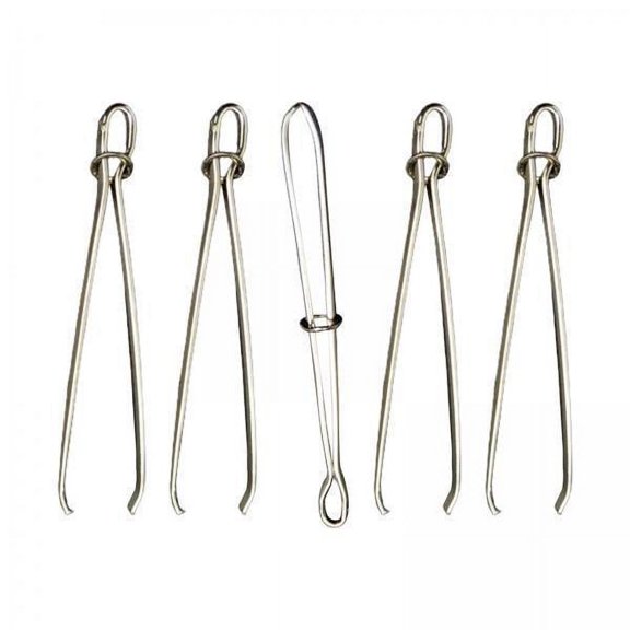 HOMYL 2 X 5 Pieces Metal Elastic Cord Threading Clip, Sewing Tool for Waist Band, Soft 2 Pcs