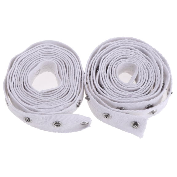HOMYL 2 yds Metal Popper Snap Tape Stud Press Fastener Sewing Crafts Ribbon White 20mm