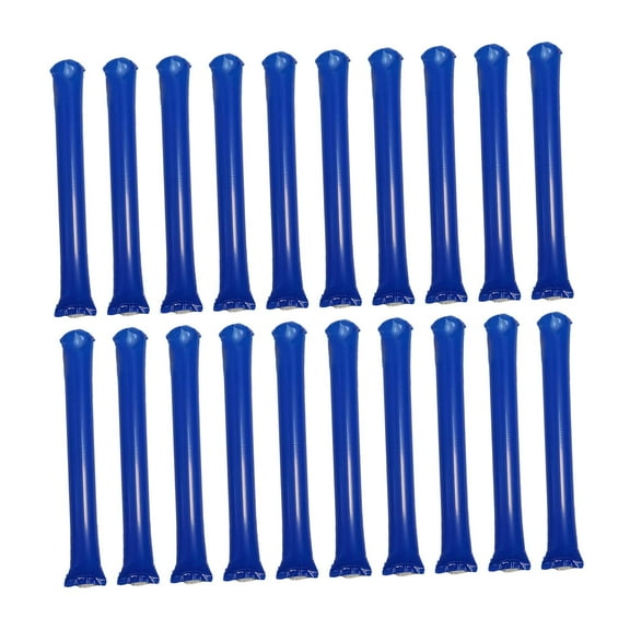 HOMYL 20 Pcs Inflatable Cheer Sticks Blue Thick Cheering Sticks for Dancing Basketball