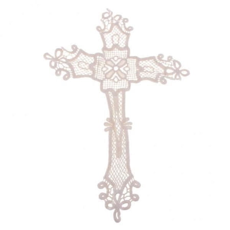 HOMYL 2Pcs Cross Shape Embroidered Flower es Sewing Appliques DIY Clothing Decor 3 Pcs