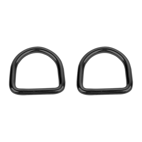 HOMYL 2Pcs Metal D Rings Crafts D Buckles for Webbing Keychains Belts Purse Making 8mmx50mmx47mm