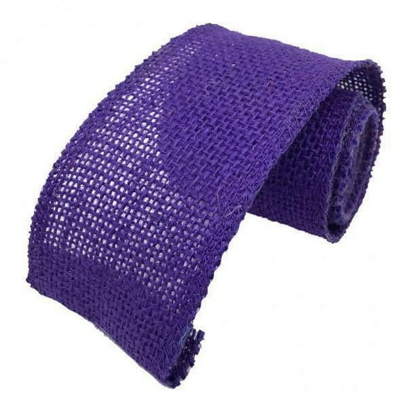 HOMYL 2X 2M Burlap Ribbon Braided String Rope Wedding Party Craft Decor Purple