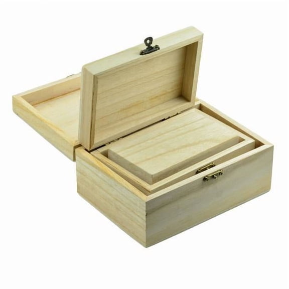 HOMYL 2X 3 Pieces 125/150 / 175mm Delicate Unfinished Wood Classic