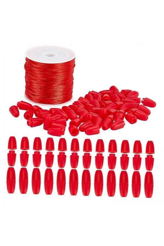 2x30 Pieces Lanyard Breakaway Clasp Red Lanyard Breakaway Buckles for Necklace