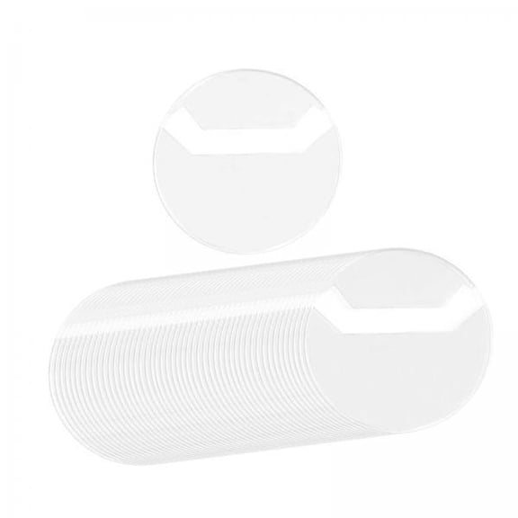 HOMYL 2x50x Badge Protection Covers Badge Making Accessories Crafting Supplies Clear 63mm for 58mm Badge