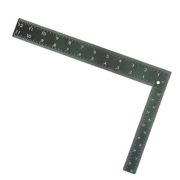 HOMYL 2xMetal L Shape Quilting Ruler 90 Degree Ruler for Garment Pattern DressMaking 2 Pcs