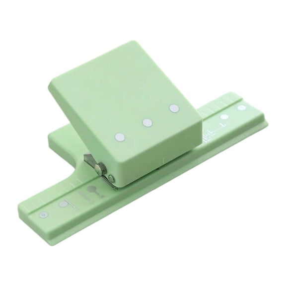 HOMYL 3 Hole Punch Hole Puncher Photos Crafting Home 5 Sheet Capacity Office Classroom Green