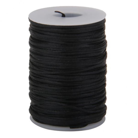 HOMYL 3 Waxed d (Black) - 76 .2 String Cord Sewing Craft Tool Portable for DIY Leather