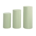thumbnail image 1 of HOMYL 3Pcs Cylinder Pedestal Covers Backgrounds for Wedding Graduation Anniversary green, 1 of 8