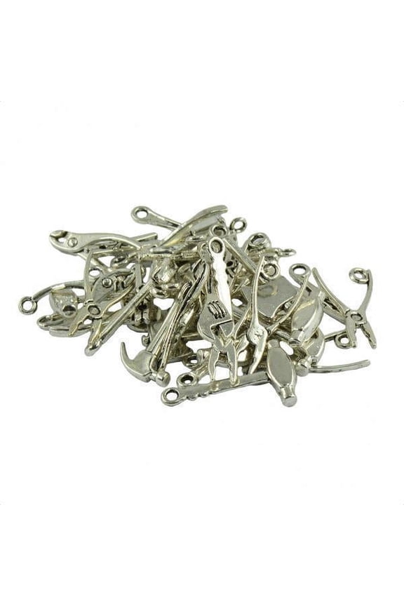 3X 40 Pieces Vintage Assorted Pendant TOOL Charms DIY Making Findings Crafts