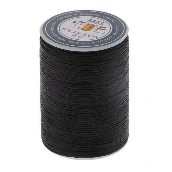 HOMYL 3x 0.8mm Flat Strong Sewing Thread Waxed String for Jeans Hand Stitching Crafts