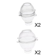 HOMYL 4 Pi ces En Plastique Forme Doeuf Bougie Faisant Moule Moule Pour Bricolage