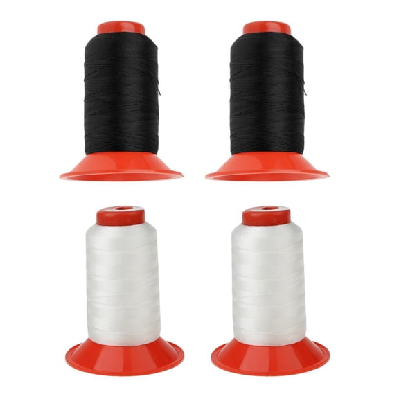 HOMYL 4PC Strong Bonded Nylon Leather Canvas Awning Tent Sewing Threads 500m Spool