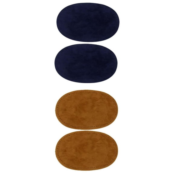 HOMYL 4x Iron-on Patches, Oval Fabric Patch Repair Sewing Artificial Elbow Thin Elbow