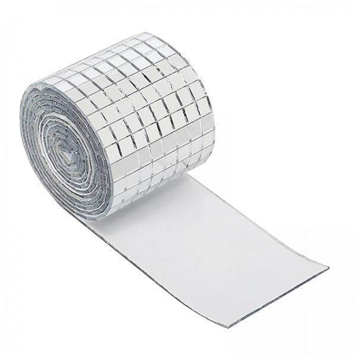HOMYL 4x Mirror Mosaic Self Mirror Mosaics 1464 Pieces Shiny DIY Crafts Accessories Square Glass Mosaic Tiles for Living Room Party Disco Ball