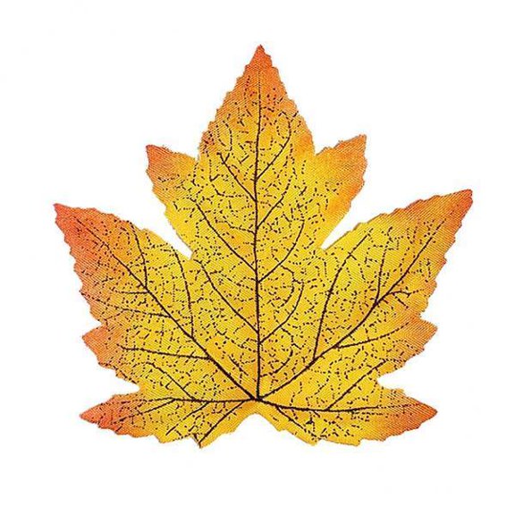HOMYL 4x11 Colors Artificial Maple Leaves Fake Fall Leaf Events Party Shower Decor D 4 Pcs