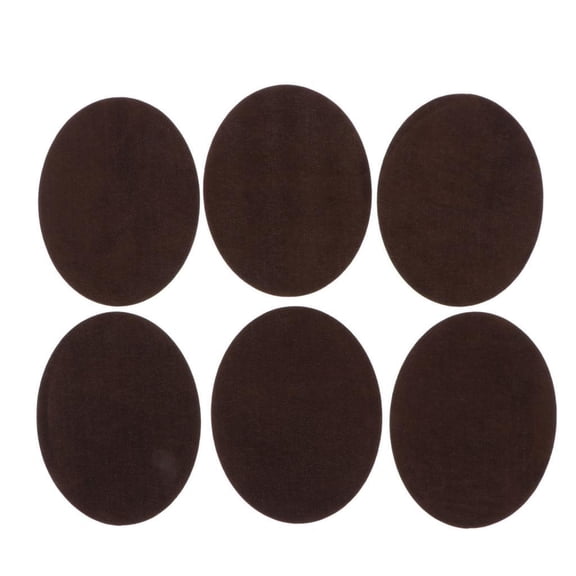 HOMYL 6 Pieces Cloth Jeans Repair Clothing Repair Kit for Jacket Jeans Clothes Oval Coffee