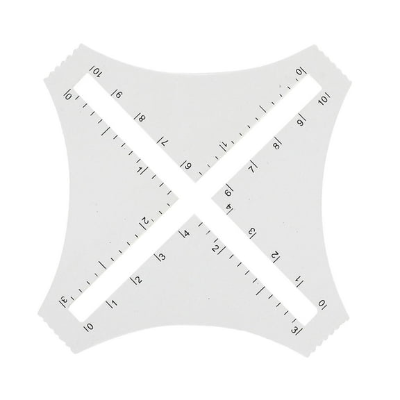 HOMYL Acrylic Transparent Density Ruler Clear Craft Wool Sample Weaving Slide Rule