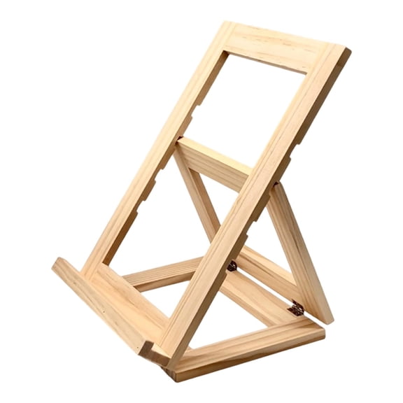 HOMYL Artwork Tabletop Wooden Easel Stand with Back Support for Exhibitions Classrooms