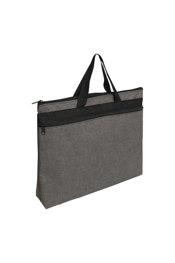 Business Briefcase Document Bag Storage Pouch Portable Container Multifunctional Dark Gray 38x7x30cm