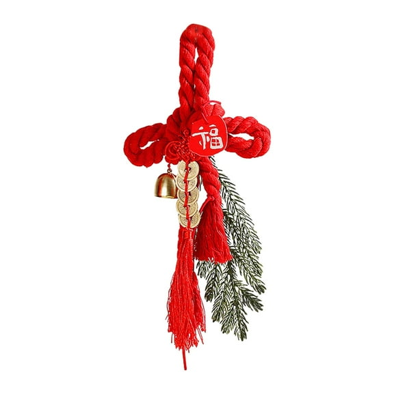 HOMYL Chinese Knot Tassel Blessing Souvenir Gift Red Chinese Knotting Cord Pendant B