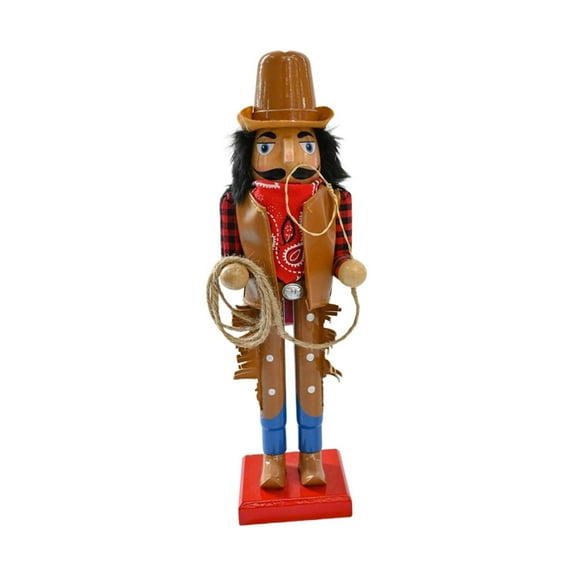 HOMYL Christmas Decor Christmas Nutcracker for Scene Layout Birthday Shelf Cowboy