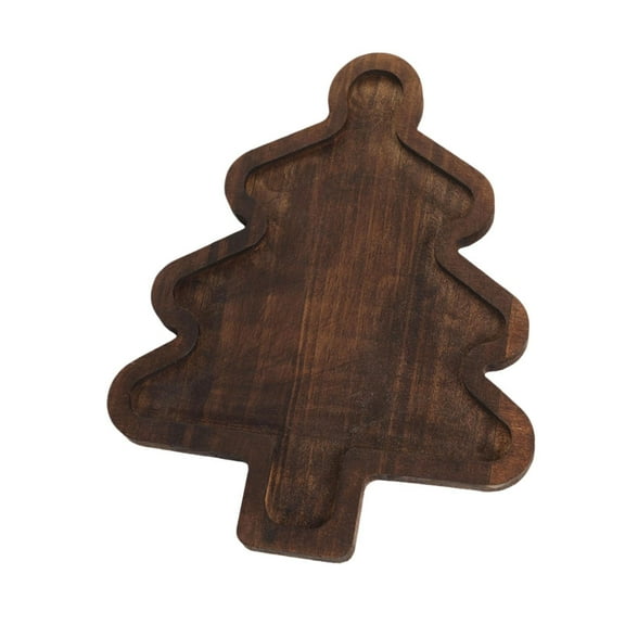 HOMYL Christmas Serving Tray Holiday Decorative Plate for Fruit Biscuits Appetizer Christmas Tree