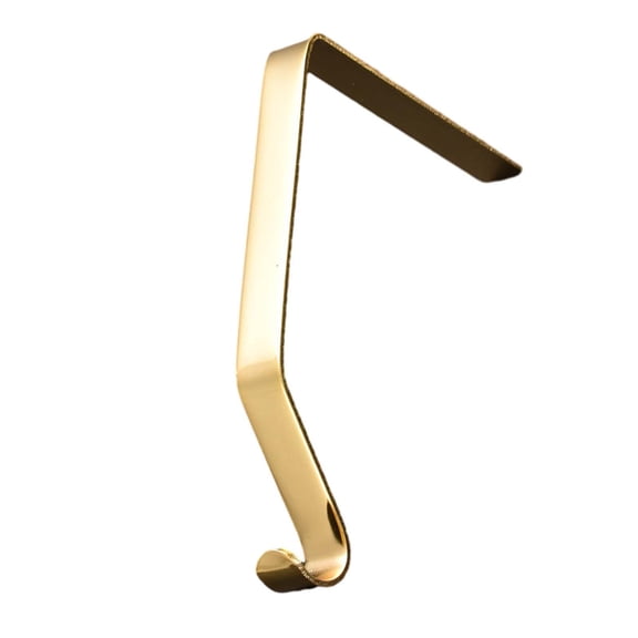 HOMYL Christmas Stocking Holder Decor Durable Stocking Clips Fireplace Mantle Stocking Gold